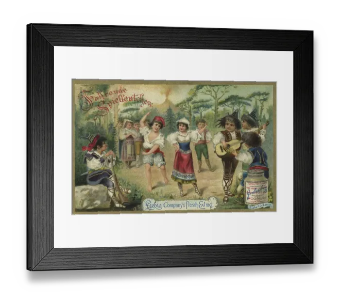Framed Print : Picture series Children as travelling minstrels Framed Print : Picture series Children as travelling minstrels
