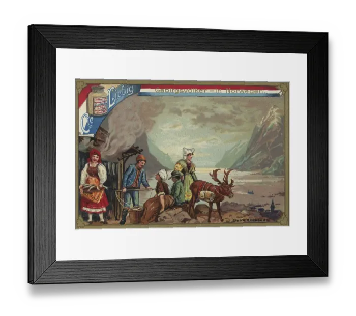Framed Print : Picture series Mountain peoples