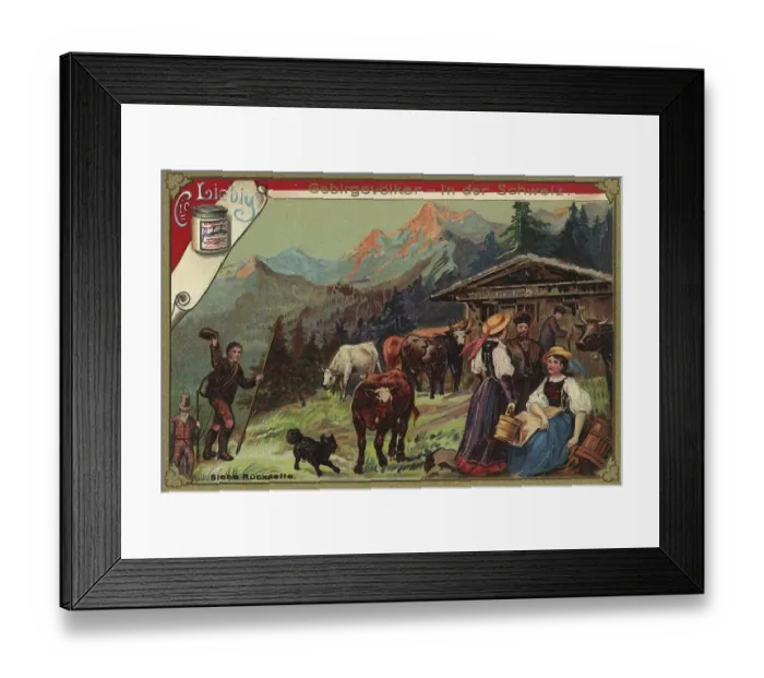 Framed Print : Picture series Mountain peoples Framed Print : Picture series Mountain peoples