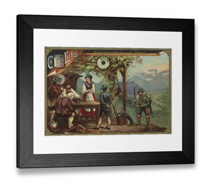 Framed Print : Picture series Mountain peoples Framed Print : Picture series Mountain peoples