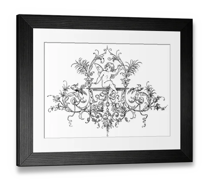 Framed Print : Waving angel sitting on a bench Framed Print : Waving angel sitting on a bench