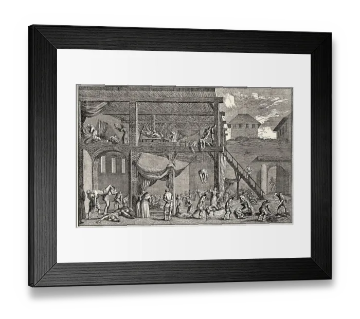 Framed Print : Pesthospital in Vienna, Waehringerstrasse