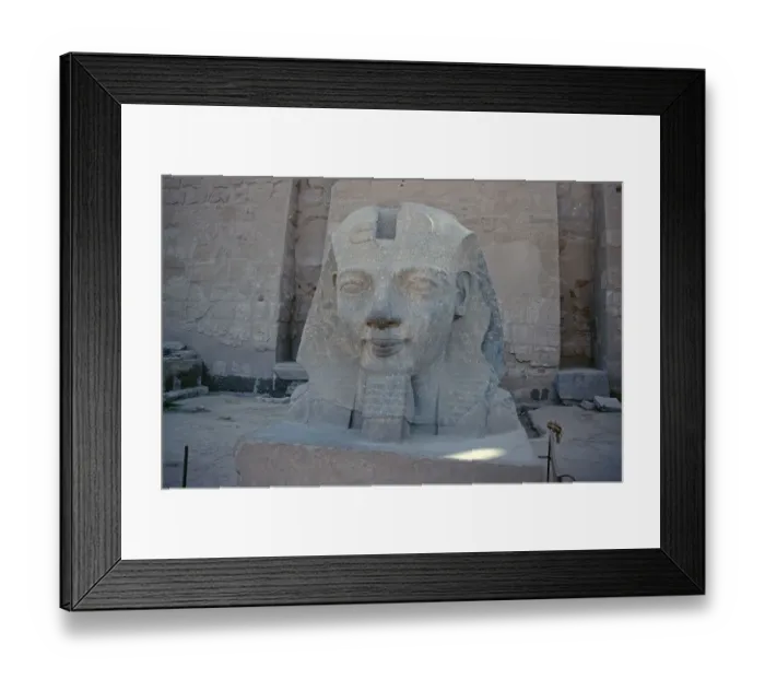 Framed Print : Head, Ramses II, statue, Luxor Temple Framed Print : Head, Ramses II, statue, Luxor Temple