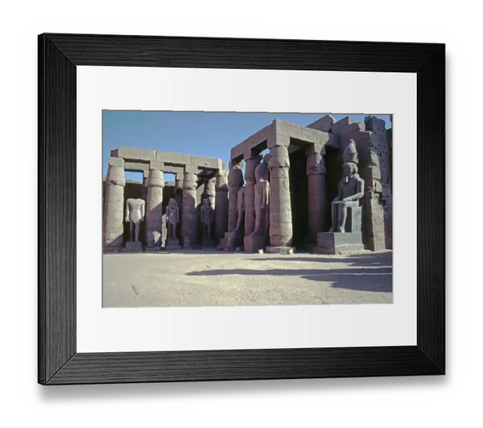 Framed Print : Great Court of Ramses II, Luxor Temple Framed Print : Great Court of Ramses II, Luxor Temple