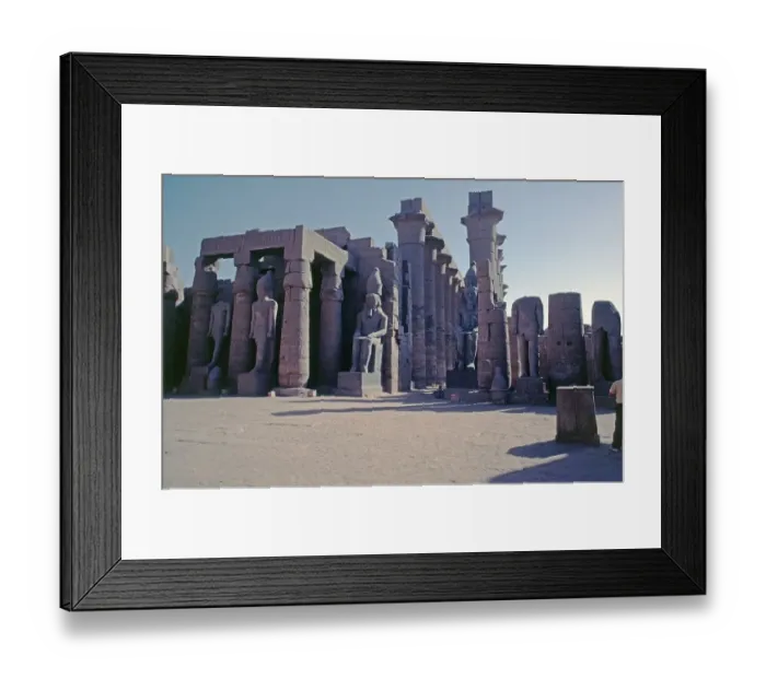 Framed Print : Great Court of Ramses II, Colonnade