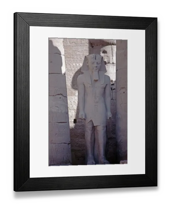 Framed Print : Statue, Great Court of Ramses II