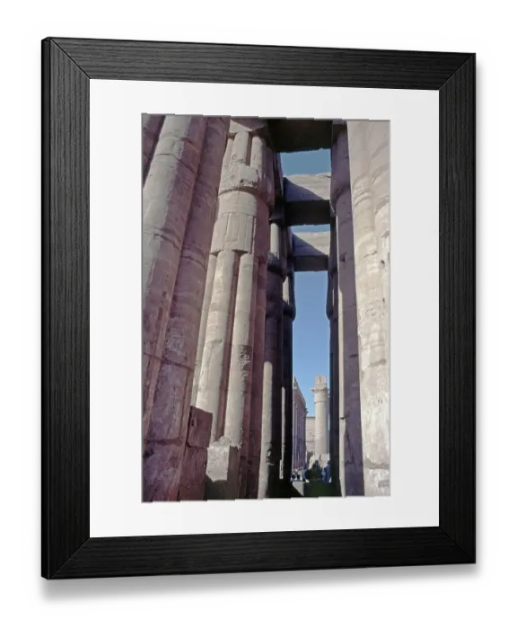 Framed Print : Colonnaded courtyard of Amenophis III Framed Print : Colonnaded courtyard of Amenophis III