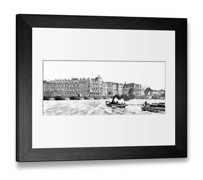 Framed Print : Historic 18th century Winter Palace on the Neva