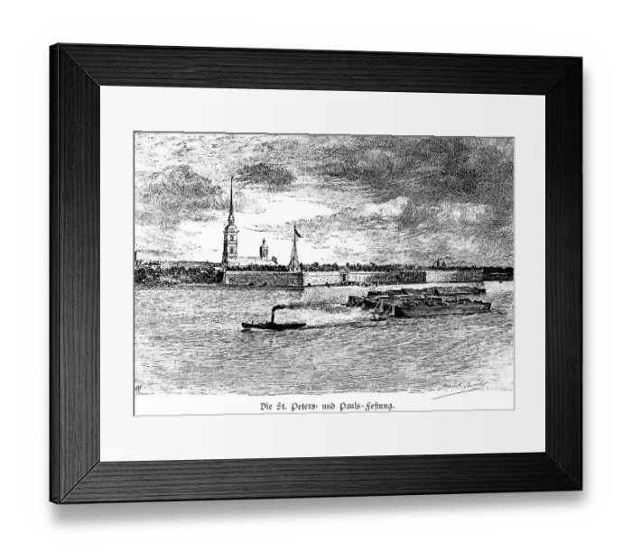 Framed Print : Peter and Paul Fortress on the Neva, St