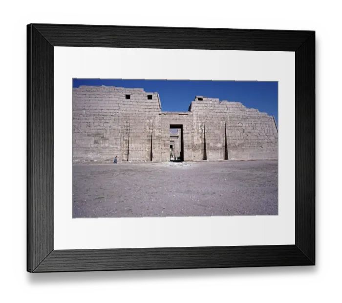 Framed Print : Entrance, Pylon, Medinet Habu, Thebes-West Framed Print : Entrance, Pylon, Medinet Habu, Thebes-West
