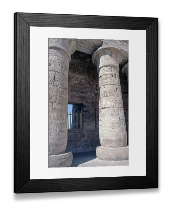 Framed Print : Great Hall of Columns, Medinet Habu