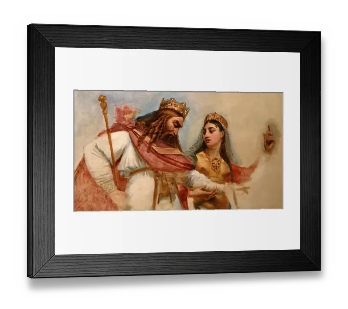 Framed Print : Clovis, Chlodovechus, Chlodwig I. Chlodowech, 466-511, King of the Franks of the Merovingian dynasty, Saint Clotilde, 475-545, also known as Clothilde, Clotilda, Clotild, Rotilde, Chrodechildis, Chlodechildis Framed Print : Clovis, Chlodovechus, Chlodwig I. Chlodowech, 466-511, King of the Franks of the Merovingian dynasty, Saint Clotilde, 475-545, also known as Clothilde, Clotilda, Clotild, Rotilde, Chrodechildis, Chlodechildis