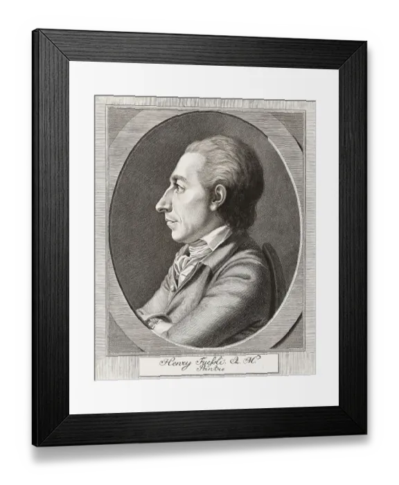 Framed Print : Henry Fuseli or Johann Heinrich Fuessli, 1741 - 1825, Swiss painter, draughtsman and writer, digitally edited
