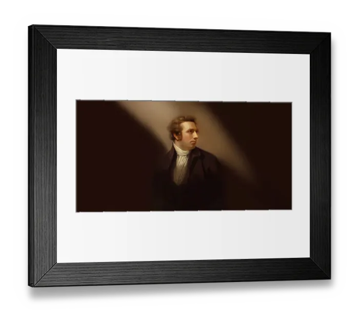 Framed Print : Henry Fuseli or Johann Heinrich Fuessli, 1741 - 1825, Swiss painter, draughtsman and writer, digitally edited after Northcote, 1778