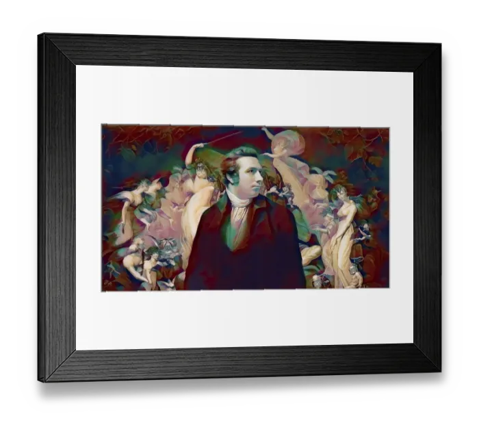 Framed Print : Henry Fuseli or Johann Heinrich Fuessli, 1741 - 1825, Swiss painter, draughtsman and writer, digitally edited after Northcote, 1778, Titania and Bottom, scene from Midsummer Nights Dream, by William Shakespeare Framed Print : Henry Fuseli or Johann Heinrich Fuessli, 1741 - 1825, Swiss painter, draughtsman and writer, digitally edited after Northcote, 1778, Titania and Bottom, scene from Midsummer Nights Dream, by William Shakespeare