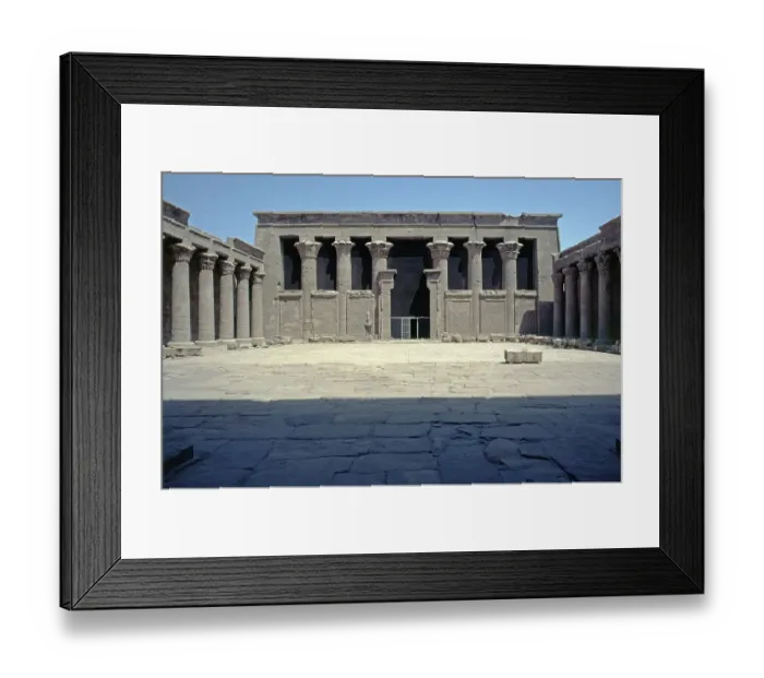 Framed Print : Courtyard, Horus Temple, Edfu, Nile Valley, Egypt, September 1989, vintage, retro, old, historical, Africa Framed Print : Courtyard, Horus Temple, Edfu, Nile Valley, Egypt, September 1989, vintage, retro, old, historical, Africa