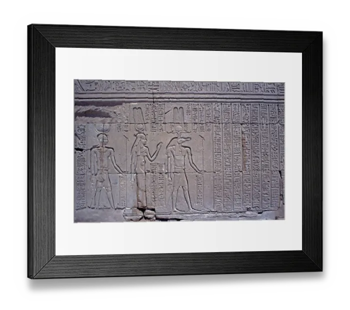 Framed Print : Detail of the relief, enclosing wall, double temple, Kom Ombo, Nile Valley, Egypt, September 1989, vintage, retro, old, historical, Africa Framed Print : Detail of the relief, enclosing wall, double temple, Kom Ombo, Nile Valley, Egypt, September 1989, vintage, retro, old, historical, Africa