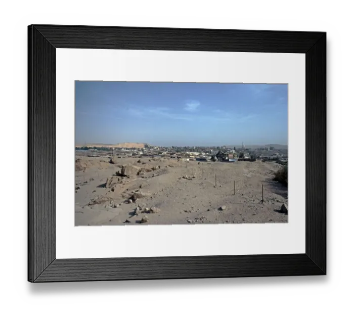 Framed Print : View over the city, Aswan, Nile Valley, Egypt, September 1989, vintage, retro, old, historical, Africa