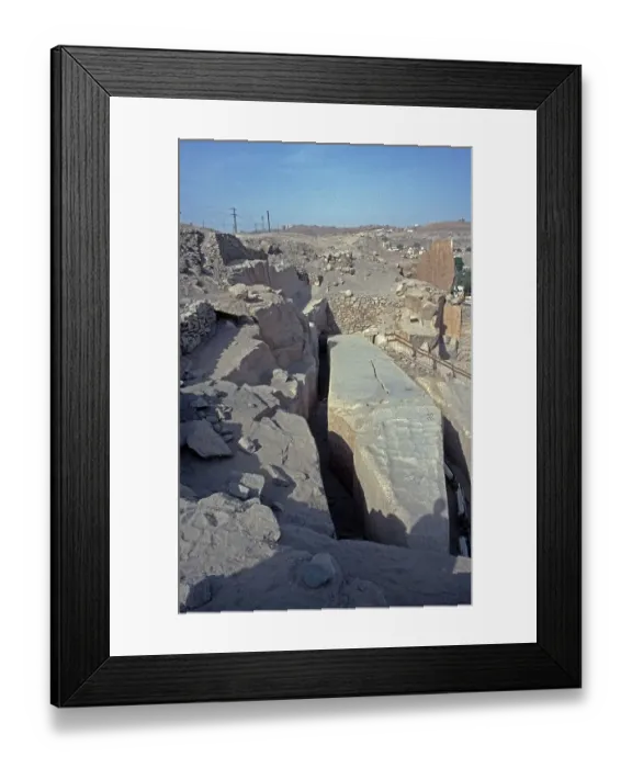 Framed Print : Unfinished obelisk, Aswan, Nile Valley, Egypt, September 1989, vintage, retro, old, historical, Africa Framed Print : Unfinished obelisk, Aswan, Nile Valley, Egypt, September 1989, vintage, retro, old, historical, Africa