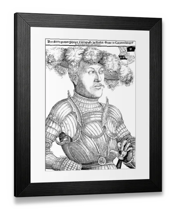 Framed Print : By the Grace of God Landgrave Philip of Hesse