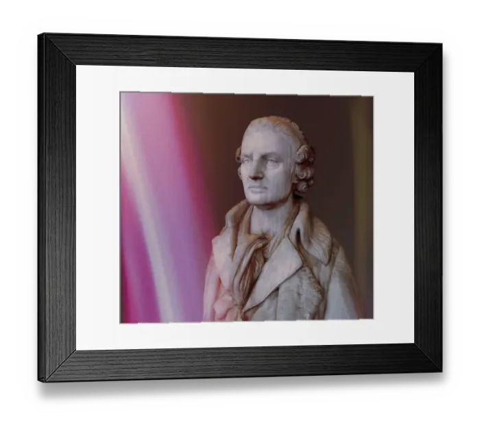 Framed Print : Jean-Baptiste Greuze, 1725 -1805, French painter, digitally edited after a Marble Bust by Symian, 1863 Framed Print : Jean-Baptiste Greuze, 1725 -1805, French painter, digitally edited after a Marble Bust by Symian, 1863