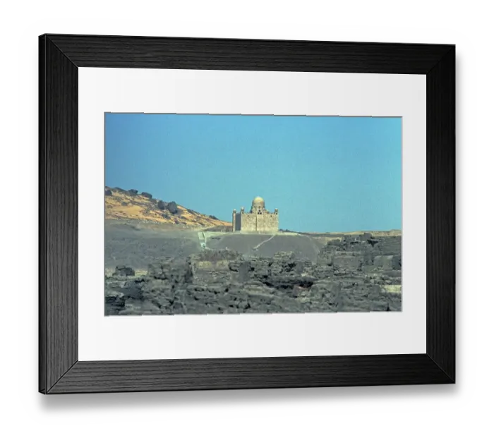 Framed Print : Aga Khan Mausoleum, Aswan, Nile Valley, Egypt, September 1989, vintage, retro, old, historical, Africa Framed Print : Aga Khan Mausoleum, Aswan, Nile Valley, Egypt, September 1989, vintage, retro, old, historical, Africa