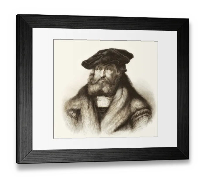Framed Print : Frederick III or Frederick the Wise, 1463 - 1525, Prince-elector of Saxony, digitally edited, Friedrich III. oder Friedrich der Weise, 1463 - 1525, Kurfuerst von Sachsen