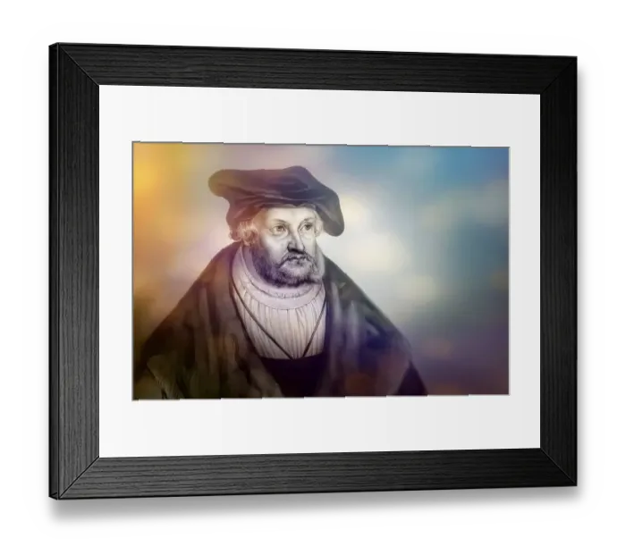 Framed Print : Frederick III or Frederick the Wise, 1463 - 1525, Prince-elector of Saxony, digitally edited after a painting by Lucas Cranach the Elder, Friedrich III. oder Friedrich der Weise, 1463 - 1525, Kurfuerst von Sachsen Framed Print : Frederick III or Frederick the Wise, 1463 - 1525, Prince-elector of Saxony, digitally edited after a painting by Lucas Cranach the Elder, Friedrich III. oder Friedrich der Weise, 1463 - 1525, Kurfuerst von Sachsen