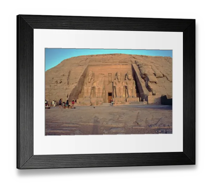 Framed Print : Great Temple of Ramses II, Abu Simbel, Nile Valley, Egypt, September 1989, vintage, retro, old, historical, Africa