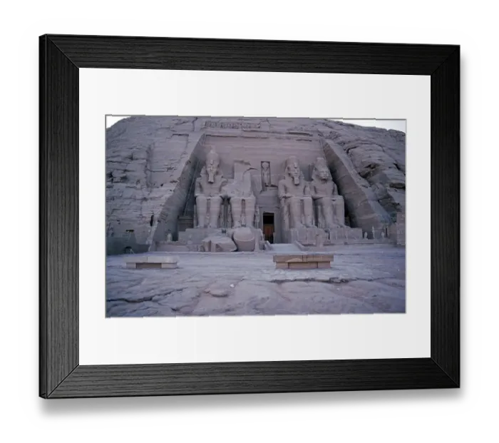 Framed Print : Great Temple of Ramses II, Abu Simbel, Nile Valley, Egypt, September 1989, vintage, retro, old, historical, Africa