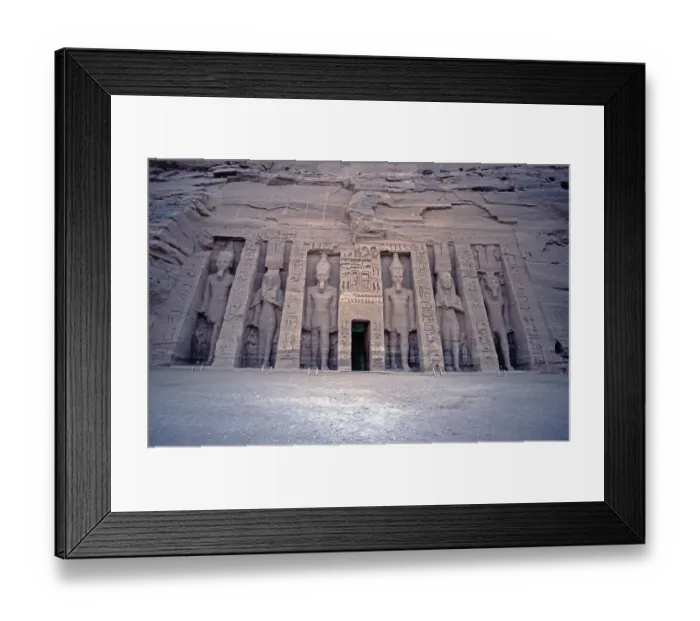 Framed Print : 6 colossal statues, Hathor Temple of Nefertari, Abu Simbel, Nile Valley, Egypt, September 1989, vintage, retro, old, historical, Africa Framed Print : 6 colossal statues, Hathor Temple of Nefertari, Abu Simbel, Nile Valley, Egypt, September 1989, vintage, retro, old, historical, Africa