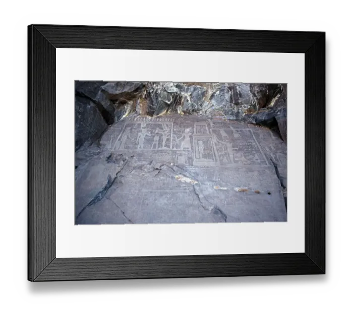 Framed Print : Rock carvings, ancient Egyptian quarry area Wadi Hammamat, Arabian desert, Egypt, September 1989, vintage, retro, old, historical, Africa Framed Print : Rock carvings, ancient Egyptian quarry area Wadi Hammamat, Arabian desert, Egypt, September 1989, vintage, retro, old, historical, Africa