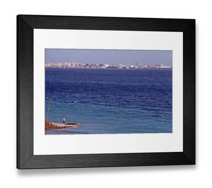 Framed Print : View of Hurghada, Red Sea, Egypt, September 1989, vintage, retro, old, historical, Africa Framed Print : View of Hurghada, Red Sea, Egypt, September 1989, vintage, retro, old, historical, Africa
