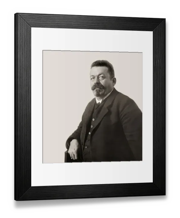 Framed Print : Friedrich Ebert, 1871 - 1925, German politician of the Social Democratic Party of Germany (SPD) and the first president of Germany, digitally edited