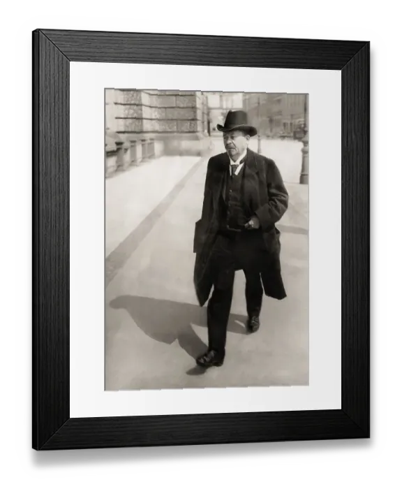 Framed Print : Friedrich Ebert, 1871 - 1925, German politician of the Social Democratic Party of Germany (SPD) and the first president of Germany, digitally edited