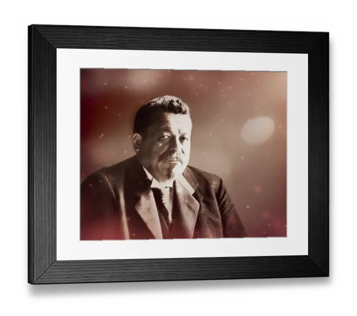 Framed Print : Friedrich Ebert, 1871 - 1925, German politician of the Social Democratic Party of Germany (SPD) and the first president of Germany, digitally edited