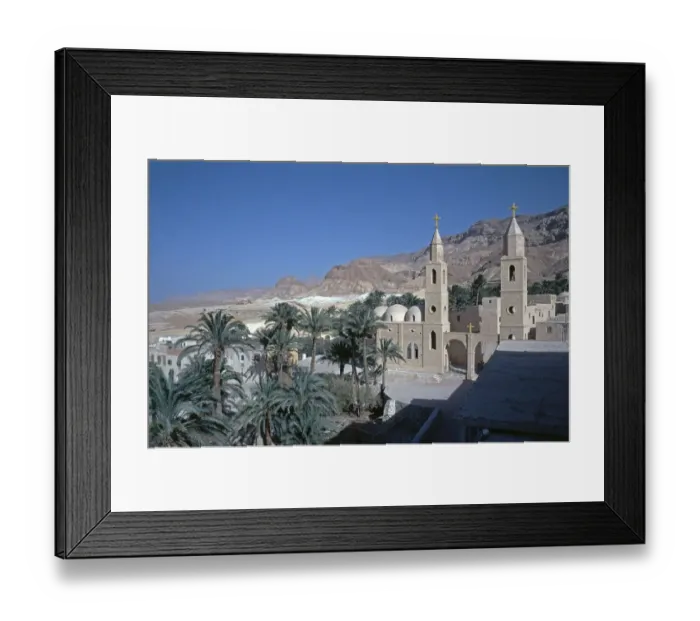 Framed Print : One of 7 churches, Monastery of St Anthony, Monastery of St Anthony, Arabian Desert, Egypt, September 1989, vintage, retro, old, historic, Africa Framed Print : One of 7 churches, Monastery of St Anthony, Monastery of St Anthony, Arabian Desert, Egypt, September 1989, vintage, retro, old, historic, Africa