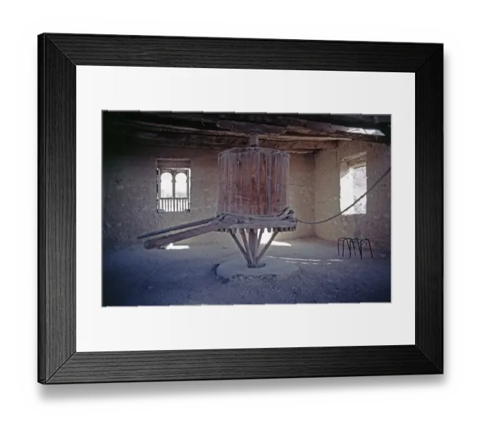 Framed Print : Lift in watchtower, Monastery of St Anthony, Monastery of St Anthony, Arabian Desert, Egypt, September 1989, vintage, retro, old, historic, Africa
