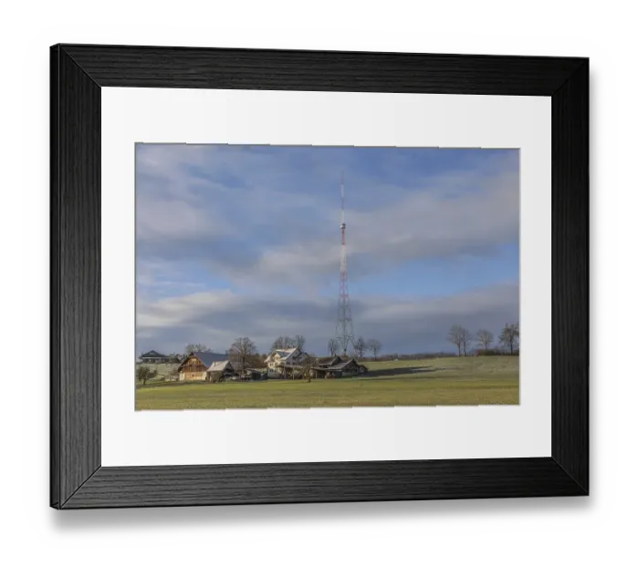 Framed Print : The Beromuenster national transmitter was a transmitter for German-language medium-wave radio in Switzerland. The transmitter went into operation on 11 June 1931 and was in use until 29 December 2008