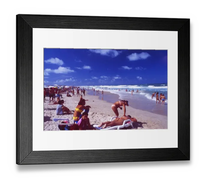 Framed Print : Brazil: Praia da Futuro in the town of Fortalezza in Ceara