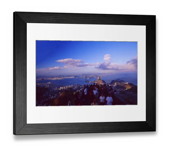 Framed Print : Brazil: Panoramic view of the city of Rio de Janeiro from the Corcorvado