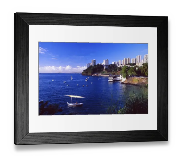 Framed Print : Brazil: Coastline of Salvador de Bahia