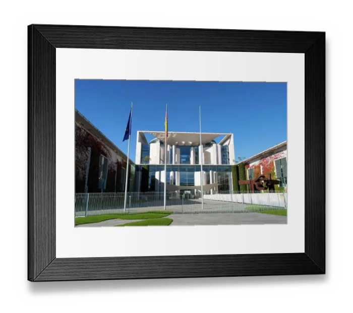 Framed Print : Federal Chancellery in Berlin, Seat of the Federal Chancellor, Berlin, Germany, Europe