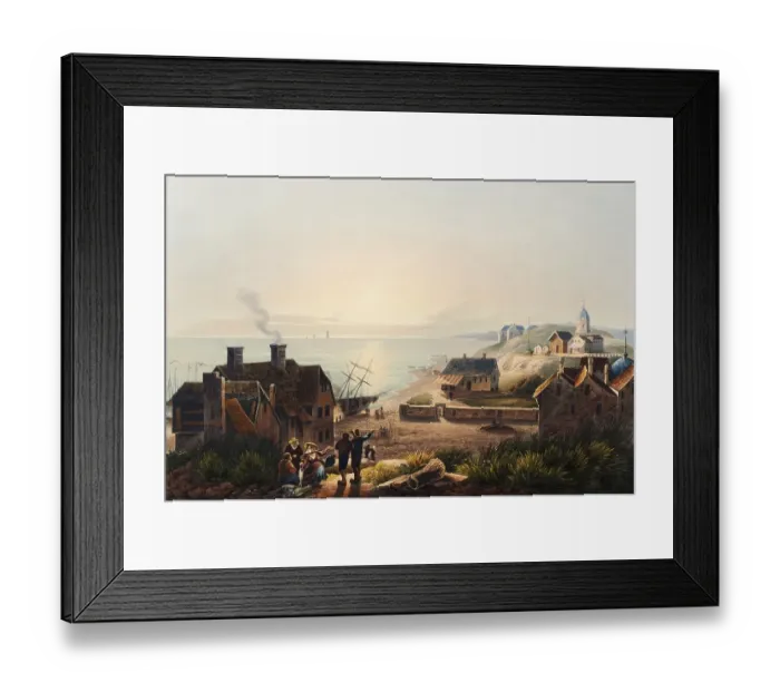 Framed Print : View from Scheveningen to the seaside resorts, Netherlands, view around 1830, digitally restored reproduction of a 19th century model by Johann Ludwig Bleuler (12 February 1792 - 28 March 1850), Swiss draughtsman and painter Framed Print : View from Scheveningen to the seaside resorts, Netherlands, view around 1830, digitally restored reproduction of a 19th century model by Johann Ludwig Bleuler (12 February 1792 - 28 March 1850), Swiss draughtsman and painter