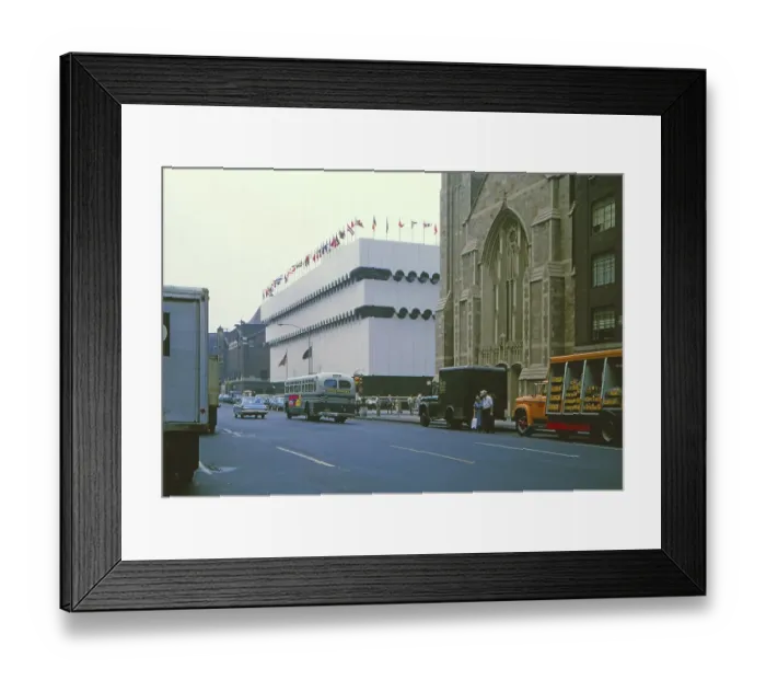 Framed Print : New York in 1966, Manhattan 8th Avenue, 15th Street