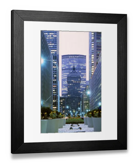 Framed Print : New York in 1966, Pan Am Building
