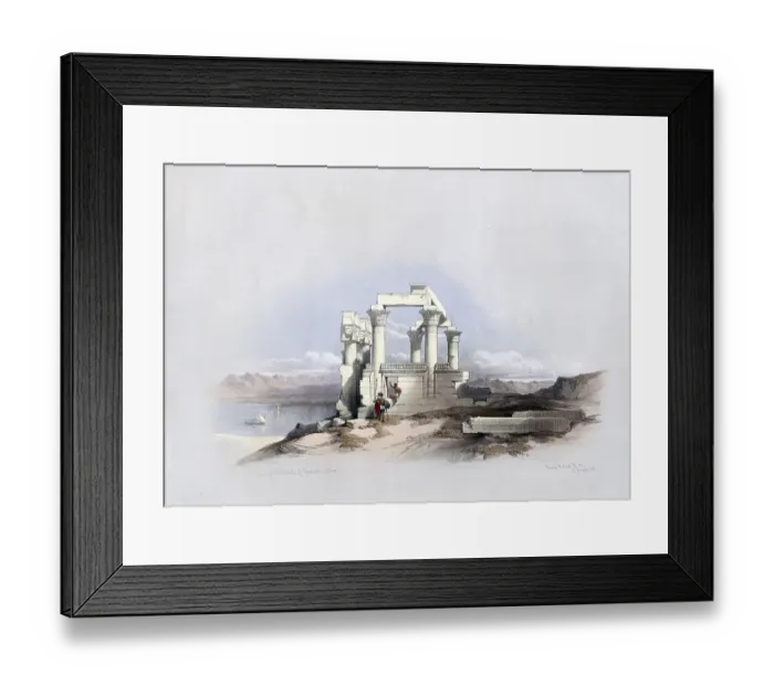 Framed Print : Ruins of the temple of Kardeseh, Qirtasi, Nubia, Egypt, c. 1850, Historical, digitally restored reproduction from a 19th century original, exact date unknown, AI generated, Africa Framed Print : Ruins of the temple of Kardeseh, Qirtasi, Nubia, Egypt, c. 1850, Historical, digitally restored reproduction from a 19th century original, exact date unknown, AI generated, Africa