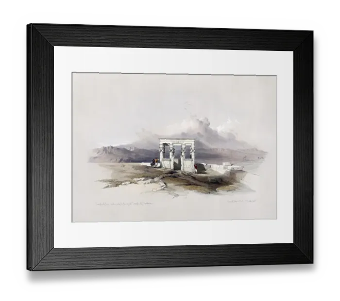Framed Print : Temple of Isis on the roof of the great temple of Dendera, Egypt, c. 1850, Historical, digitally restored reproduction from a 19th century original, exact date unknown, AI generated, Africa Framed Print : Temple of Isis on the roof of the great temple of Dendera, Egypt, c. 1850, Historical, digitally restored reproduction from a 19th century original, exact date unknown, AI generated, Africa