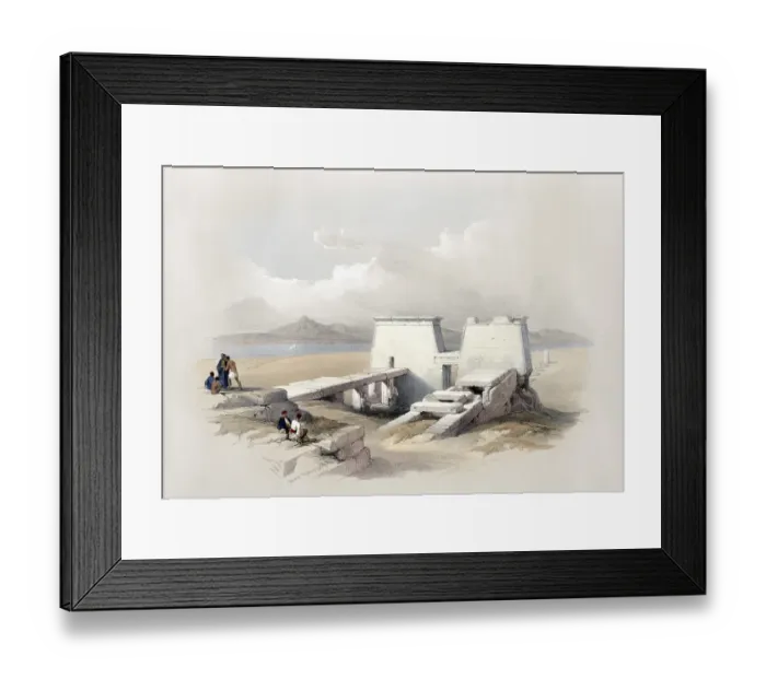 Framed Print : Temple of Wady Saboua, Wadi al-Sabua, Nubia, Egypt, c. 1850, Historical, digitally restored reproduction from a 19th century original, exact date unknown, AI generated, Africa Framed Print : Temple of Wady Saboua, Wadi al-Sabua, Nubia, Egypt, c. 1850, Historical, digitally restored reproduction from a 19th century original, exact date unknown, AI generated, Africa