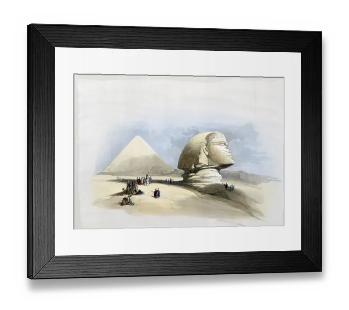 Framed Print : The Great Sphinx, the Pyramids of Giza, Egypt, around 1850, Historical, digitally restored reproduction from a 19th century original, exact date unknown, AI generated, Africa Framed Print : The Great Sphinx, the Pyramids of Giza, Egypt, around 1850, Historical, digitally restored reproduction from a 19th century original, exact date unknown, AI generated, Africa